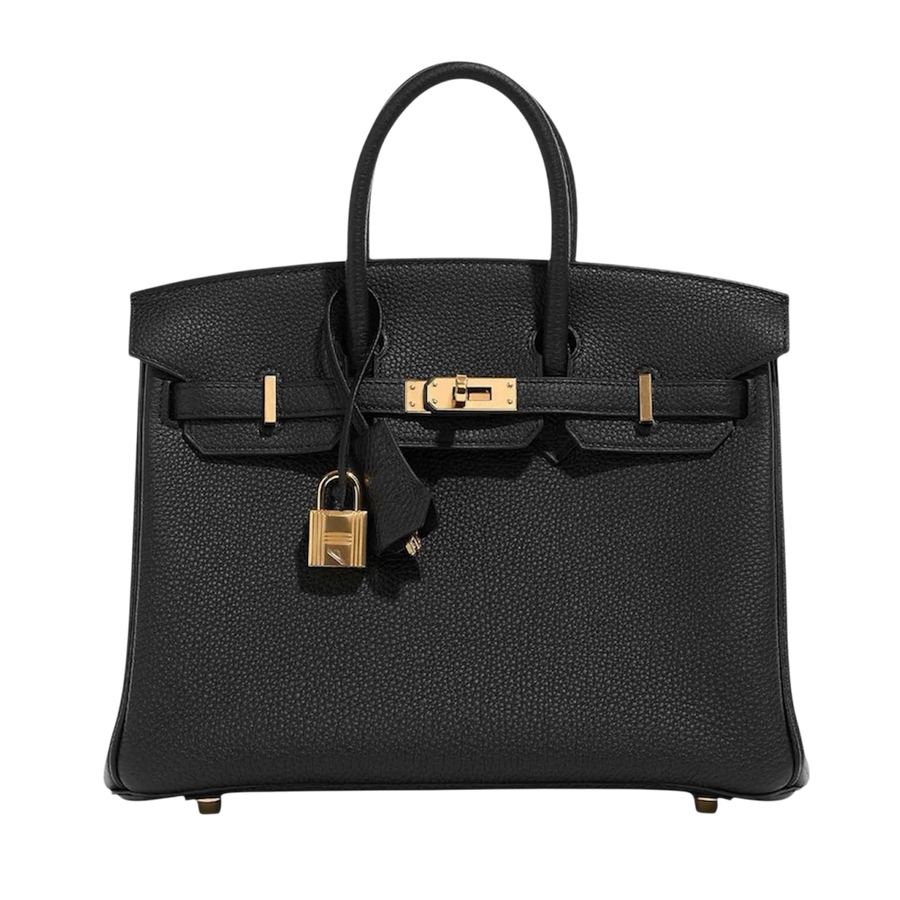 Birkin 25 Black Togo Gold Hardware G Stamp