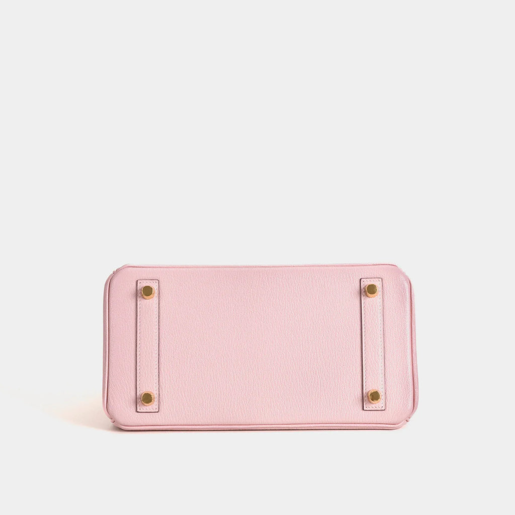 Birkin 25 Chevre Leather Rose Sakura Gold Hardware
