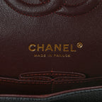 Classic Double Flap Bag Quilted Caviar Medium Gold Hardware