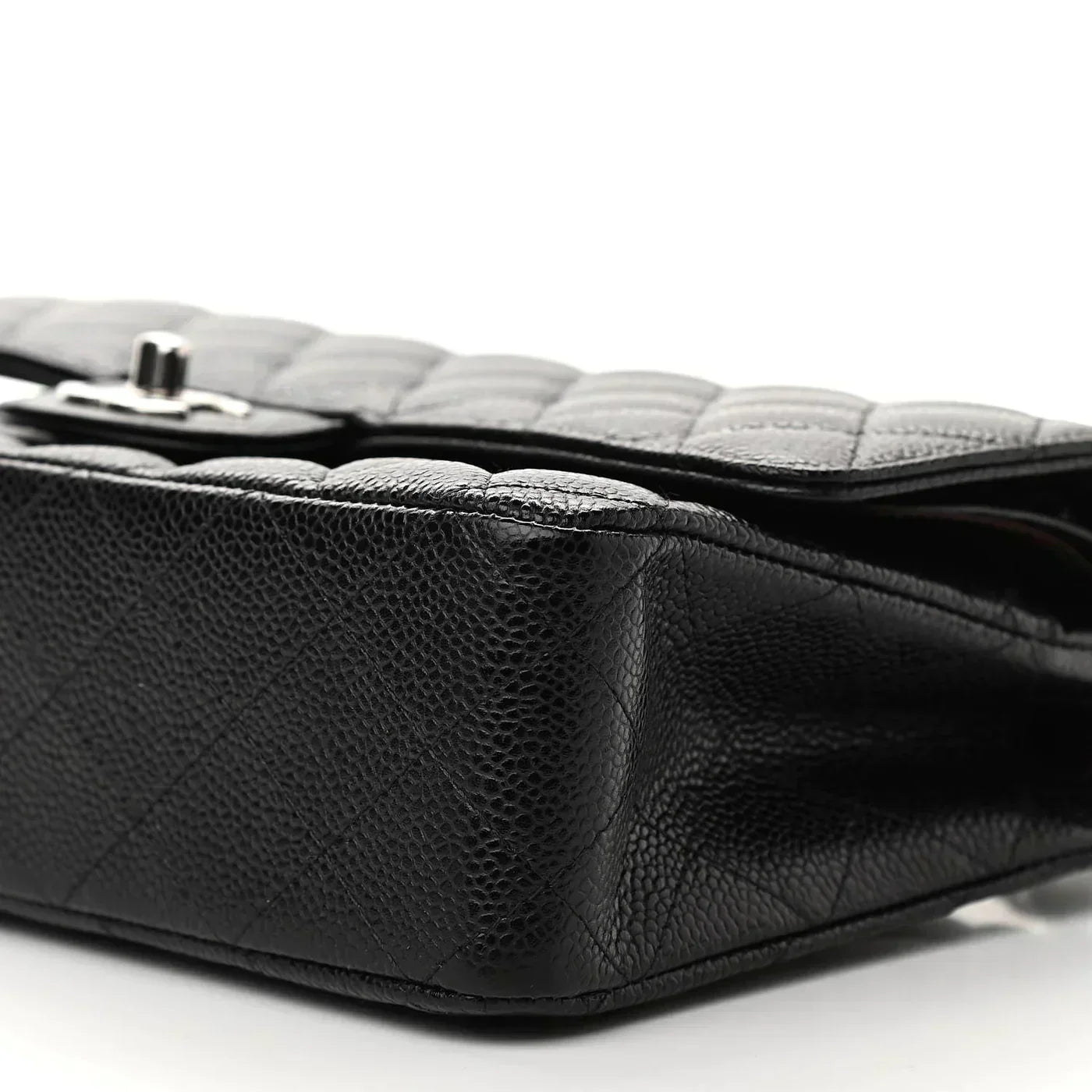 Classic Double Flap Bag Quilted Caviar Medium SHW