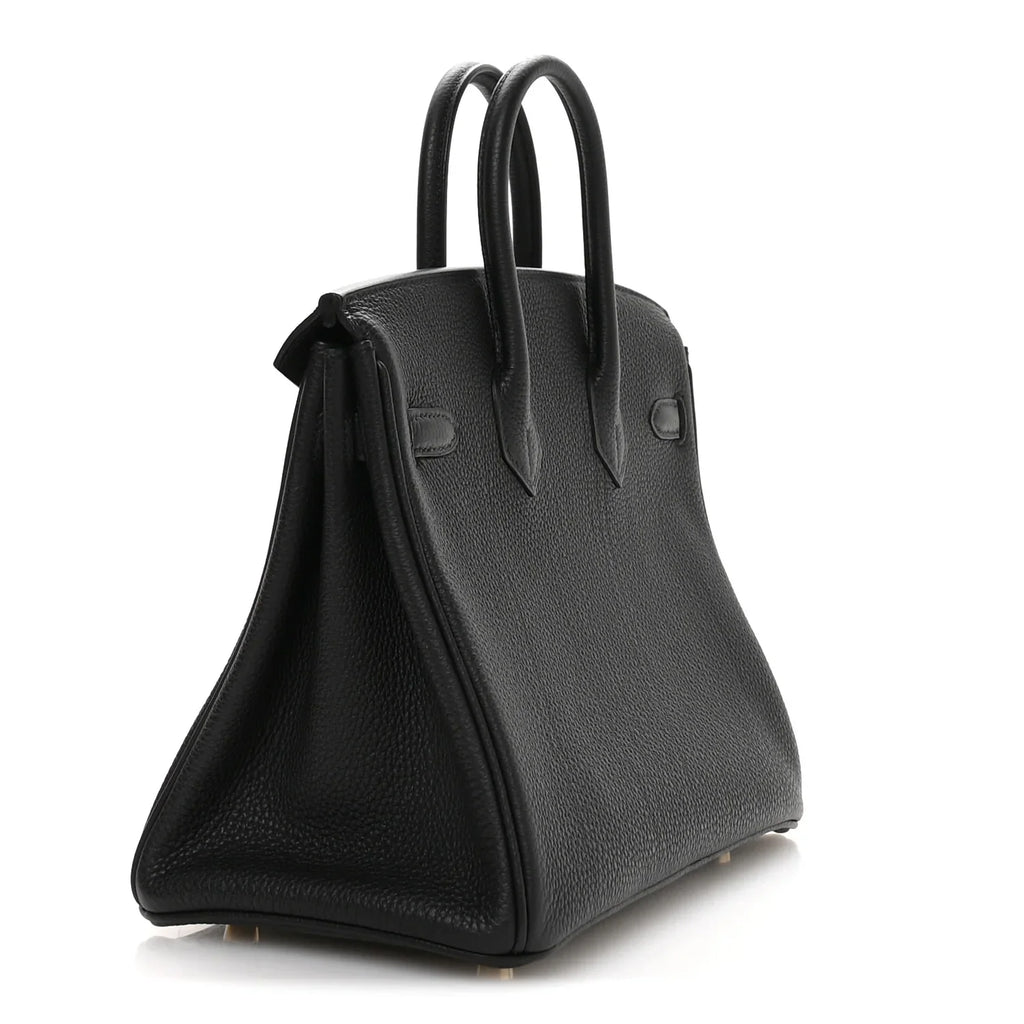 Birkin 25 Black Togo Gold Hardware K Stamp