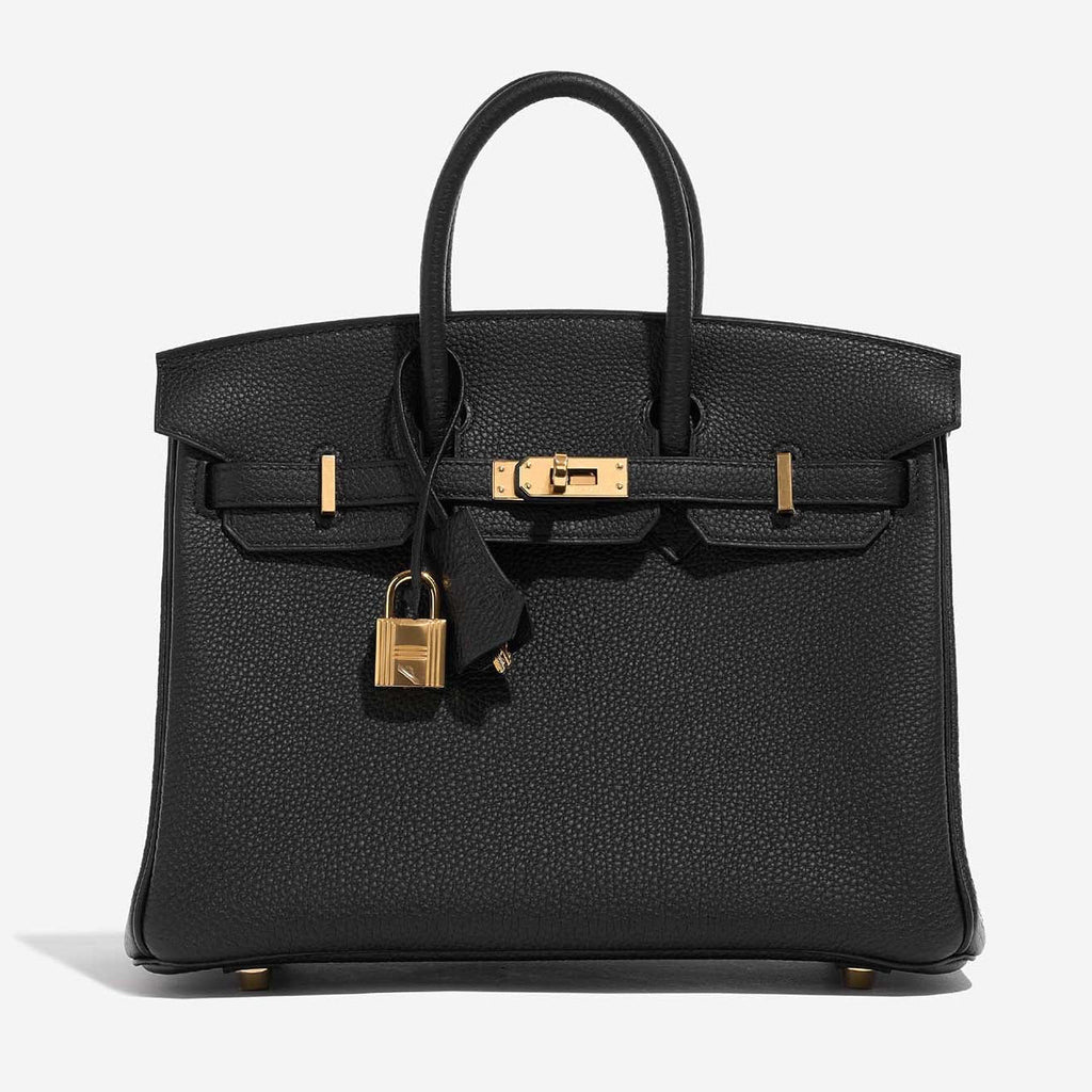 Birkin 25 Black Togo Gold Hardware K Stamp