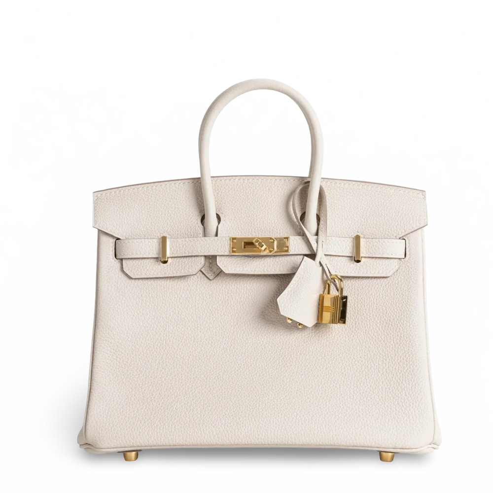 Birkin 25 Craie Togo Gold Hardware