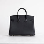 Birkin 25 Black Togo Palladium Hardware K Stamp
