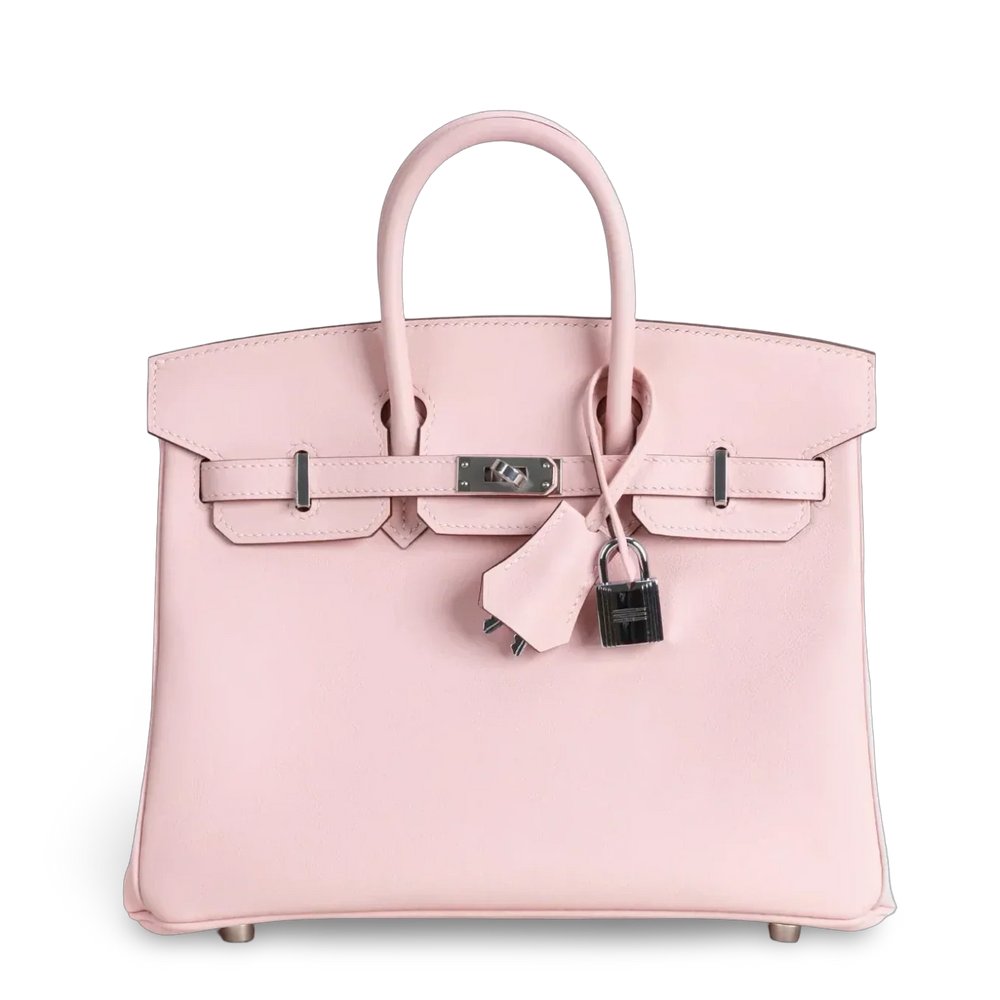 Birkin 25 Swift Leather Rose Sakura Palladium Hardware
