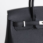 Birkin 25 Black Togo Palladium Hardware K Stamp