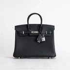 Birkin 25 Black Togo Palladium Hardware K Stamp
