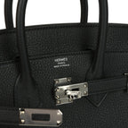 Birkin 25 Black Togo Palladium Hardware K Stamp
