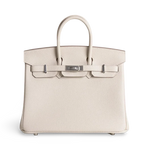 Birkin 25 Craie Togo Palladium Hardware