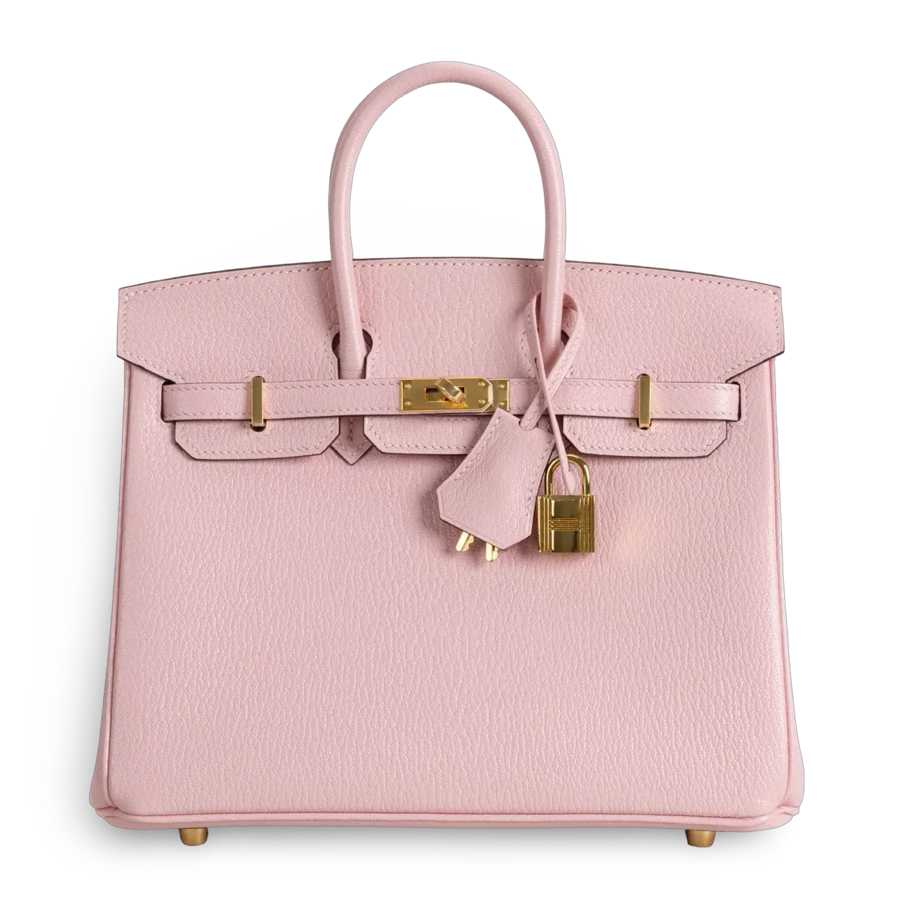 Birkin 25 Chevre Leather Rose Sakura Gold Hardware