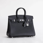Birkin 25 Black Togo Palladium Hardware K Stamp