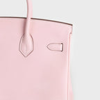 Birkin 25 Swift Leather Rose Sakura Palladium Hardware