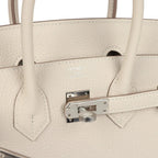Birkin 25 Craie Togo Palladium Hardware