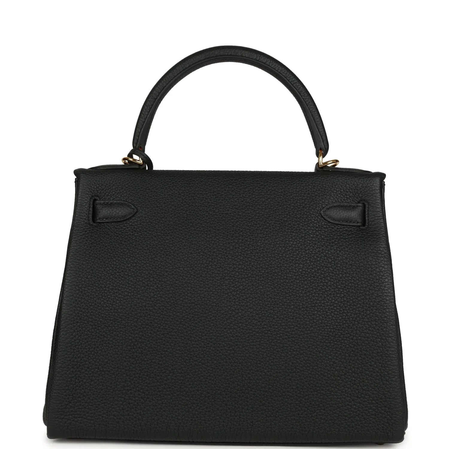 Kelly Retourne 28 Black Togo Gold Hardware