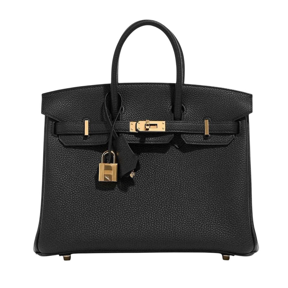 Birkin 25 Black Togo Gold Hardware G Stamp