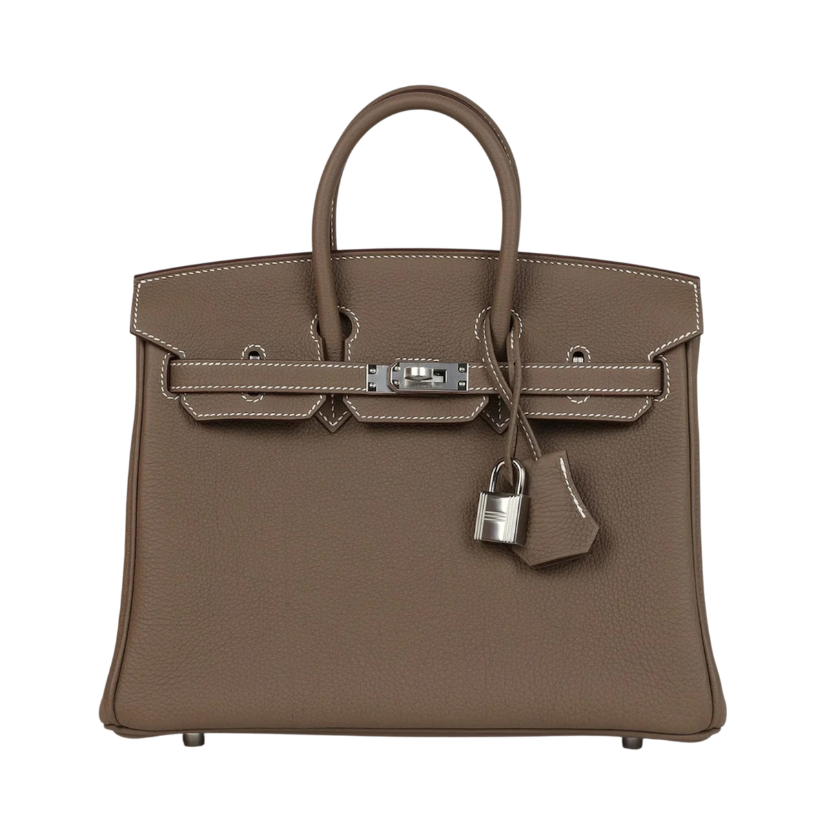 Birkin 25 Etoupe Togo Palladium Hardware