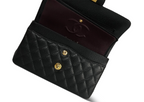 Classic Double Flap Bag Quilted Caviar Small